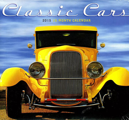 Classic Cars - 2015 16 Month Wall Calendar - 12x11