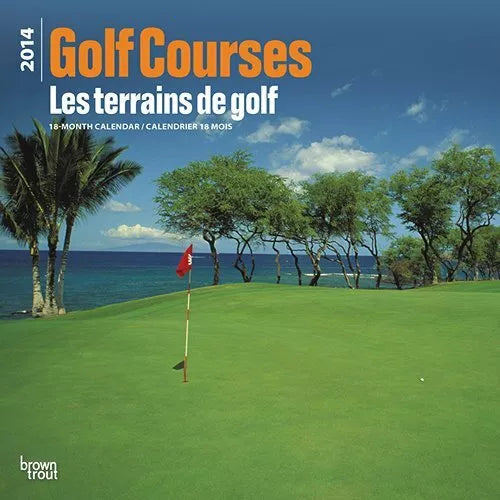 [2014 Calendar] Golf Courses (French) 2014 Wall Calendar Standard Wall