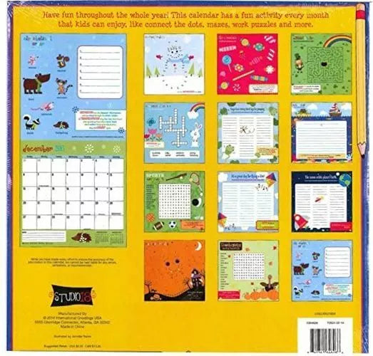 Kids 2015 16 Month Wall Calendar (Activity)