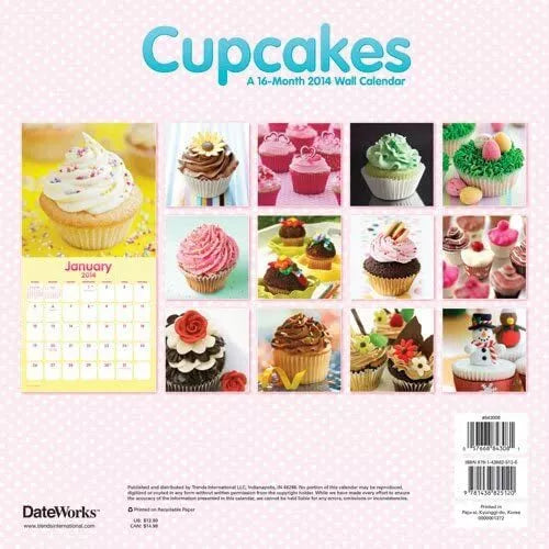 Cupcakes - 2014 Calendar by Trends