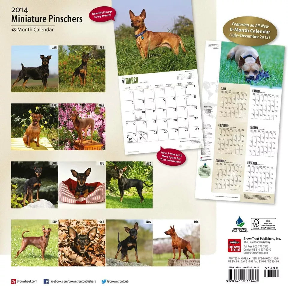 Miniature Pinschers - 2014 Calendar