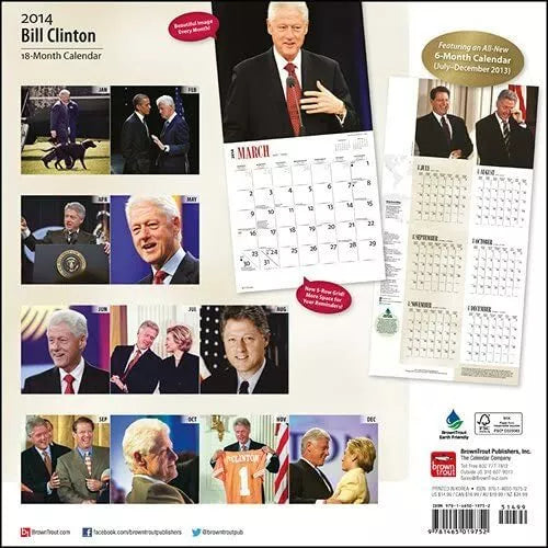 Bill Clinton 2014 Wall Calendar