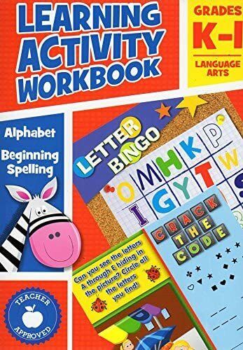 Learning Activity Workbook ( Set of 2 Workbooks Language Arts + Math - Grades K