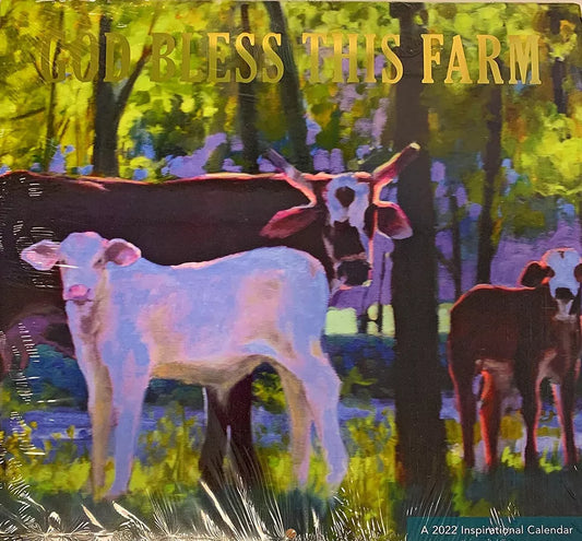 Steelpangal - 2022 12"x12" God Bless this Farm Inspirational Calendar