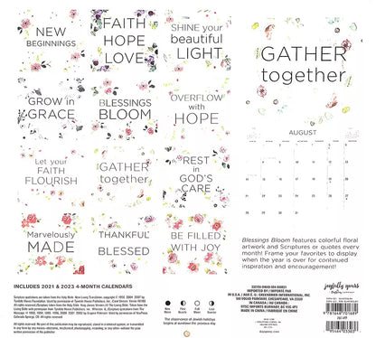 2022 Blessings Bloom Calendar