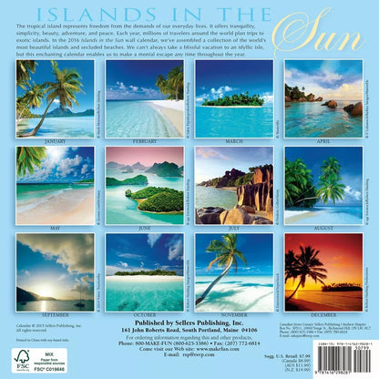 Islands in the Sun 2016 Mini Calendar