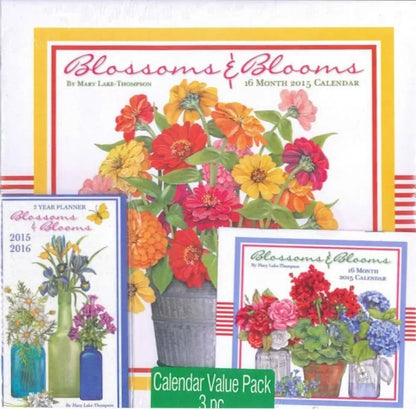 2015 Wall Calendar Value Pack (Blossoms & Blooms)