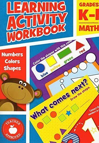 Learning Activity Workbook ( Set of 2 Workbooks Language Arts + Math - Grades K