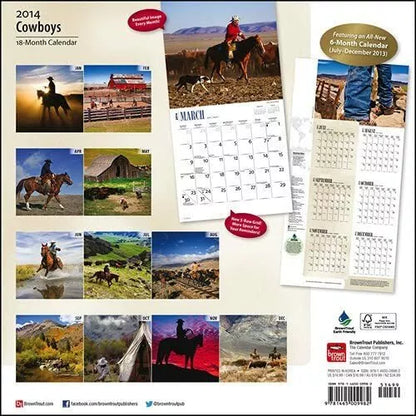 Cowboys 2014 Wall Calendar