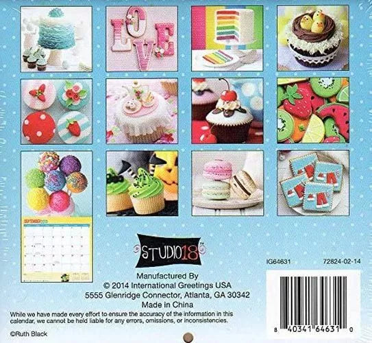 2015 16 Month Mini Wall Calendar (Sweet Treats)