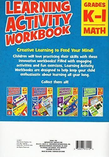 Learning Activity Workbook ( Set of 2 Workbooks Language Arts + Math - Grades K