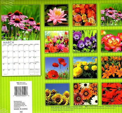 Blossoms - 2015 16 Month Wall Calendar - 12x11