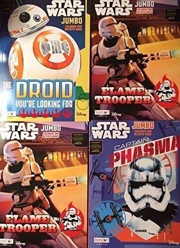 Star Wars Jumbo Coloring and Activity Book set of 4 by Disney