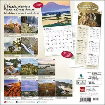 Natural Landscapes of Mexico 2014 Wall Calendar