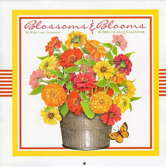 Blossoms & Blooms by Mary Lake-Thompson - 2015 16 Month Wall Calendar