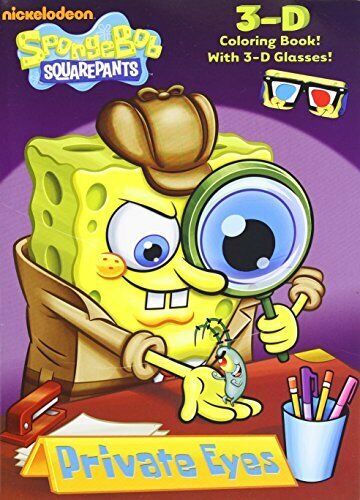 Private Eyes (SpongeBob SquarePants) (3-D Coloring Book) by Golden Books