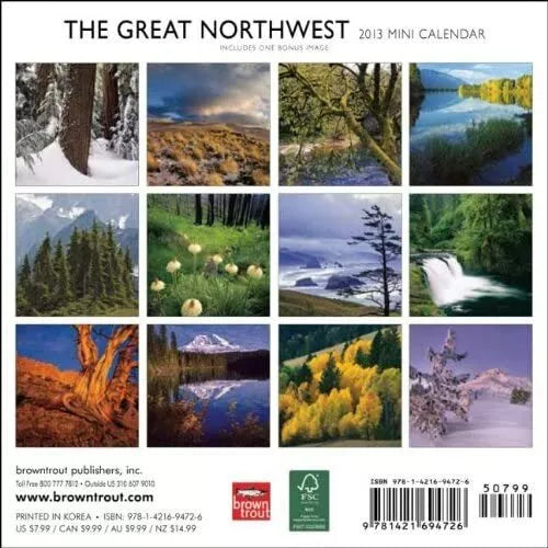 (7x7) Great Northwest, The - 2013 Mini Calendar