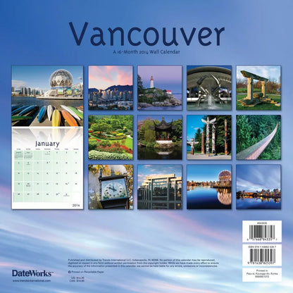 Vancouver 2014 Calendar