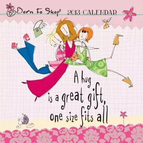 (12x12) Born to Shop - 2013 Wall Calendar