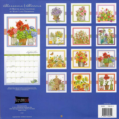 Blossoms & Blooms by Mary Lake-Thompson - 2015 16 Month Wall Calendar